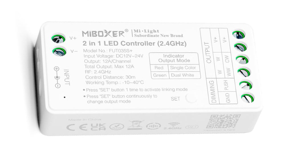 MiBoxer FUT035S+: Controlador 2 en 1 para tu iluminación LED - Instalación y Funciones