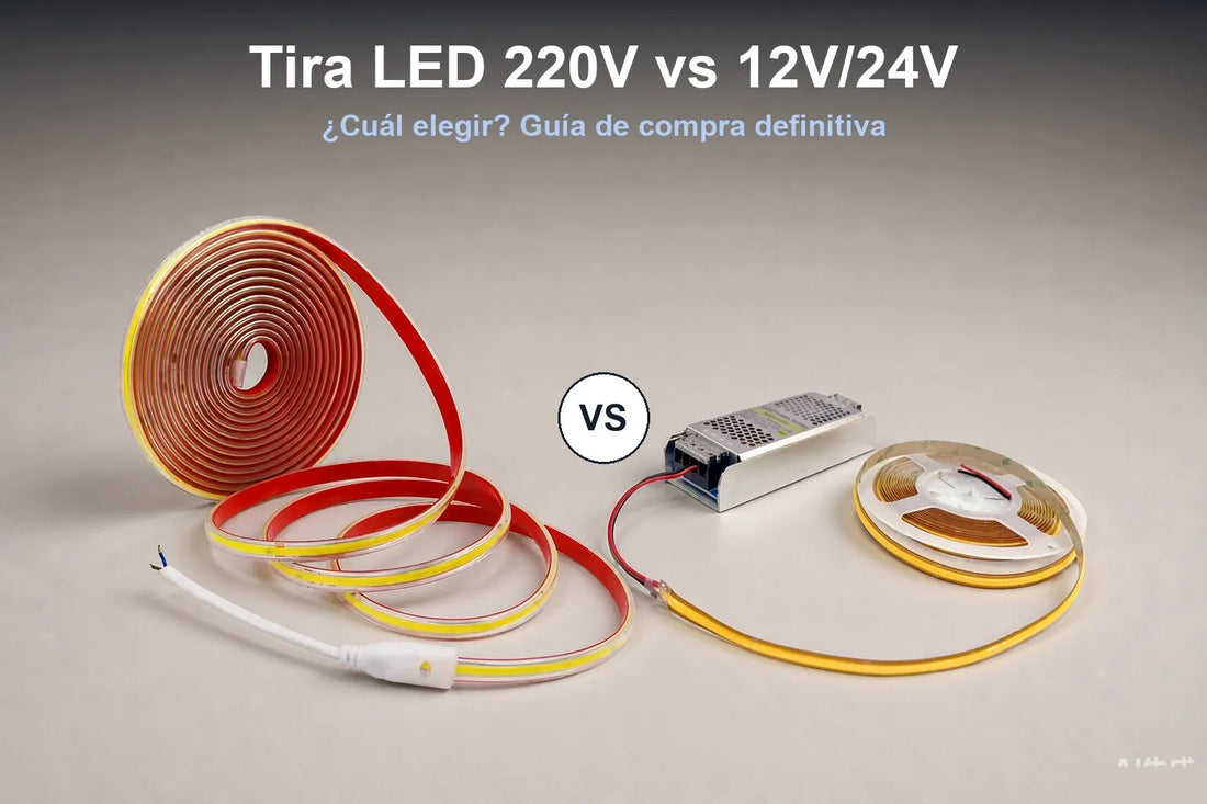 Tira LED 220V vs 12V/24V: ¿cuál elegir? Guía de compra definitiva