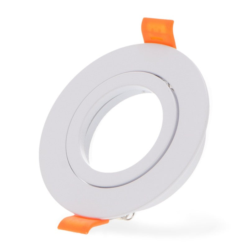 Aro Empotrable Redondo Basculante Blanco Para GU10 LY24-05-BLR