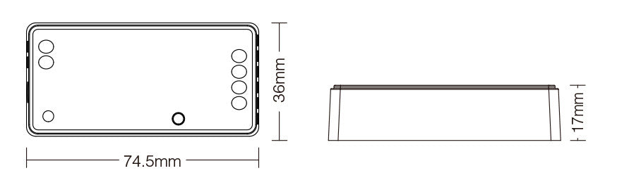 Controlador LED 5 en 1 Universal (RGB + CCT + RGBW) - 2.4GHz