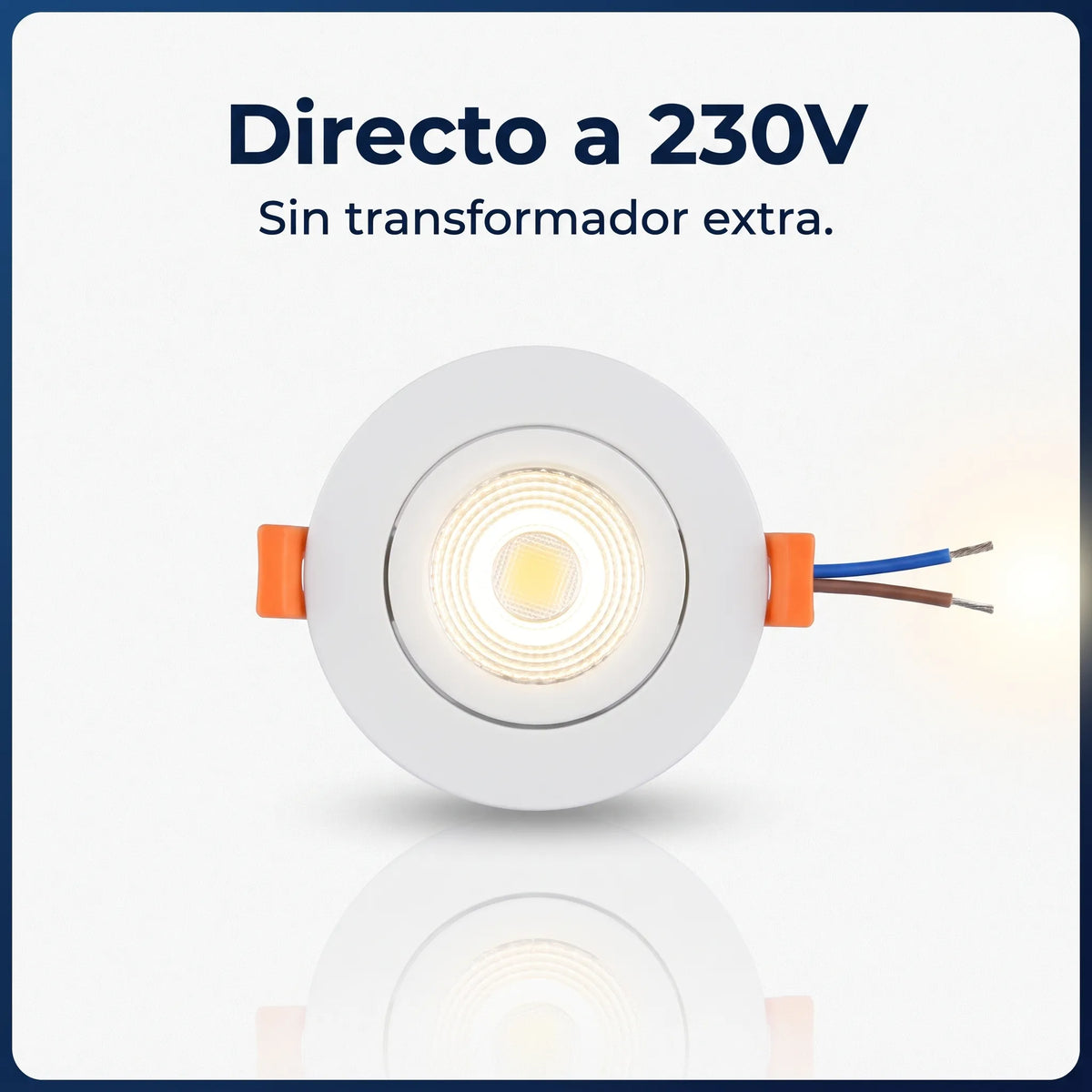 Módulo LED GU10 Slim 7W CCT Seleccionable Ultraplano Grosor 26mm para Aros Downlight / Dicroicas