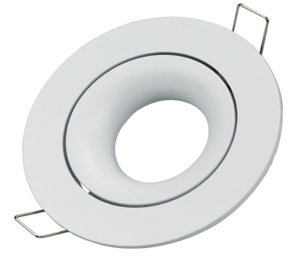 Aro Empotrable Redondo Basculante Blanco Para GU10 LY24-03