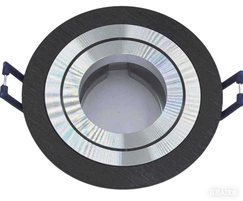 Aro Empotrable Redondo Basculante Negro Para GU10 LY24-04R