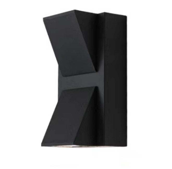 Aplique LED Para Pared Exterior Negro IP65 2*5w 3000K Blanco Calido