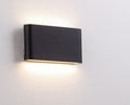 Aplique LED Para Pared Exterior Negro IP65 2*6w 3000K Blanco Calido