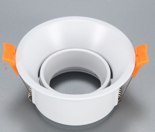 Aro Empotrable Redondo Basculante Blanco Antideslumbrante Para GU10 LY24-01