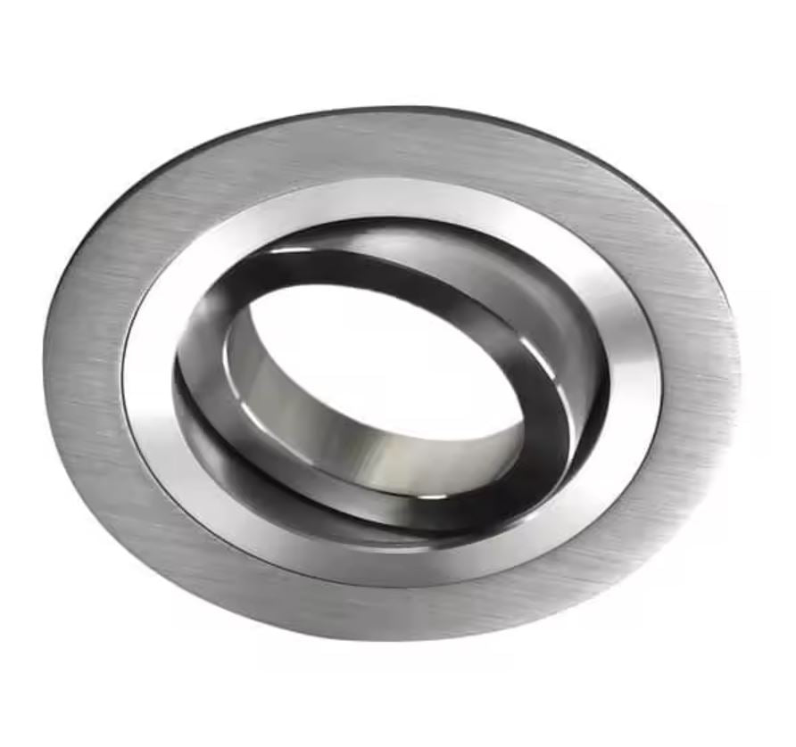 Aro Empotrable Redondo Basculante Plateado Para GU10 LY24-04-ALR