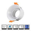 Aro Empotrable Redondo Basculante Blanco Antideslumbrante Para GU10 LY24-01