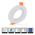 Aro Empotrable Redondo Basculante Blanco Para GU10 LY24-05-BLR