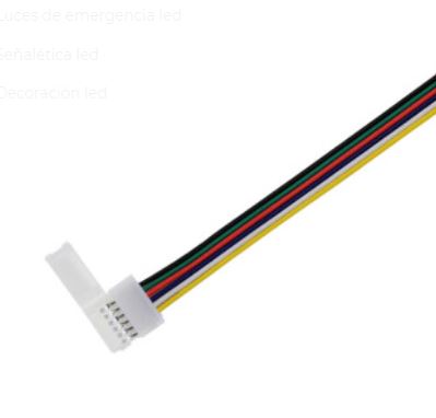 Cable Conector para Tira LED 12mm RGB+CCT Sin Soldadura 12v-24v IP20