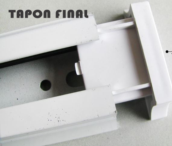 Carril Monofasico Reforzado de 2 Metro Blanco - Calidad Profesional