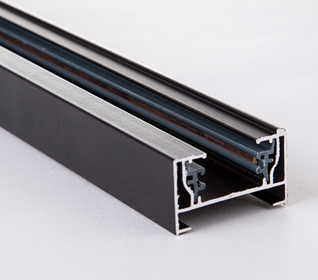 Carril Monofasico Reforzado de 1 Metro Negro - Calidad Profesional