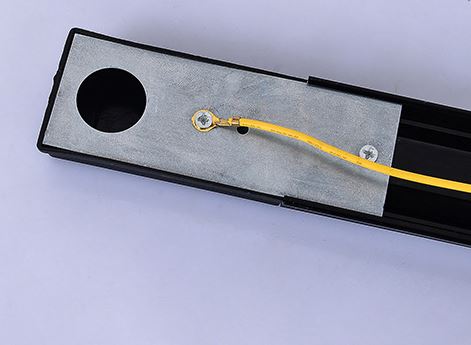 Carril Monofasico Reforzado de 1 Metro Negro - Calidad Profesional