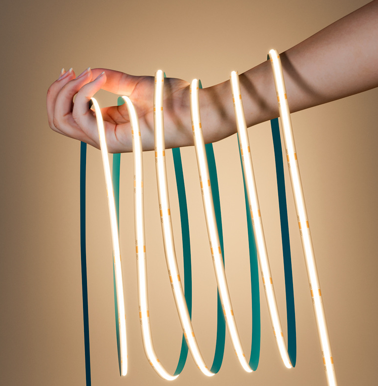 Tira LED 24V COB IP20 4000K 11w/m 1100lm/m 480chips/m Rollo de 5 metros Anchura 8mm