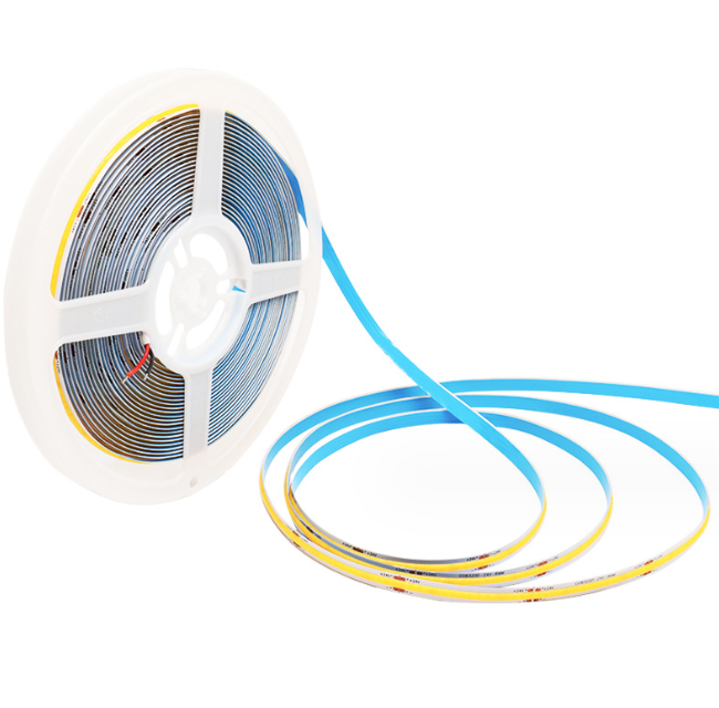 Tira LED 24V COB IP20 3000K 11w/m 1100lm/m 480chips/m Rollo de 5 metros Anchura 8mm