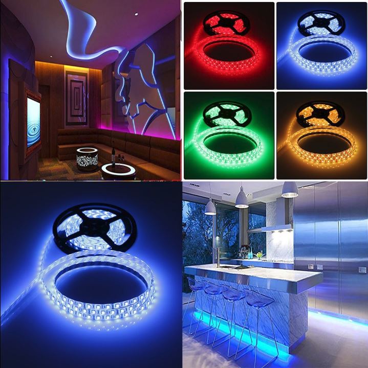 Kit Completo de Tira LED RGB DC12V SMD2835 (60 LED/m) 5m IP20 C/ Mando Incl.
