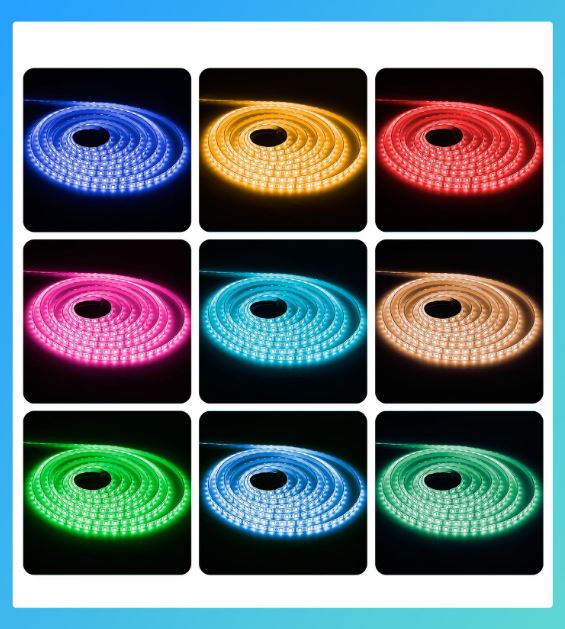 Tira LED 12V IP20 RGB 14w/m 1300lm/m 60chips/m SMD5050 Rollo de 5 metros Anchura 10mm