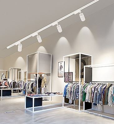 Foco LED Carril Monofasico 12W Blanco Con CCT Seleccionable (3000K-4000K-6000K)