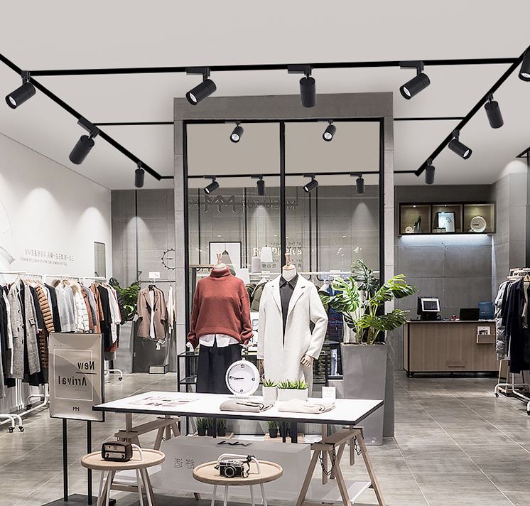 Foco LED Carril Monofasico 12W Negro Con CCT Seleccionable (3000K-4000K-6000K)