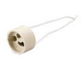 Casquillo GU10 de Cerámica con Cable Siliconado – Alta Resistencia Térmica