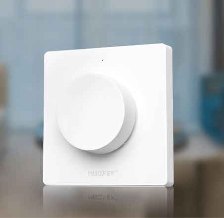 Mando de Pared Giratorio MiBoxer K1 - Regulador Remoto Inalámbrico RF 2.4GHz para Iluminación LED