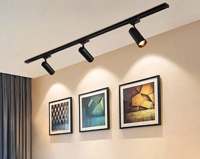 Foco LED Carril Monofasico 12W Negro Con CCT Seleccionable (3000K-4000K-6000K)