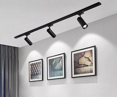 Foco LED Carril Monofasico 30W Negro Con CCT Seleccionable (3000K-4000K-6000K)