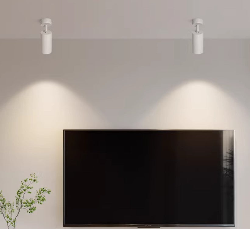 Foco Portalamparas GU10 Blanco Direccionable Instalacion En Superficie Facil Mantenimiento