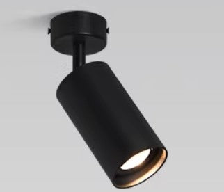 Foco Portalamparas GU10 Negro Direccionable Instalacion En Superficie Facil Mantenimiento