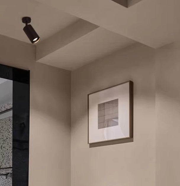 Foco Portalamparas GU10 Negro Direccionable Instalacion En Superficie Facil Mantenimiento