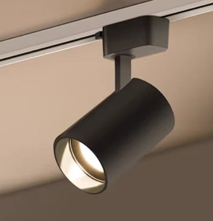 Foco Portalamparas GU10 Negro Direccionable Instalacion en Carril Monofasico Facil Mantenimiento