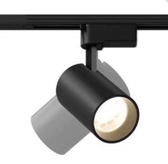 Foco Portalamparas GU10 Negro Direccionable Instalacion en Carril Monofasico Facil Mantenimiento