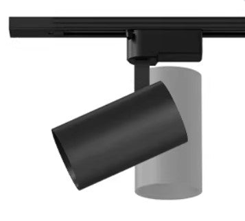 Foco Portalamparas GU10 Negro Direccionable Instalacion en Carril Monofasico Facil Mantenimiento