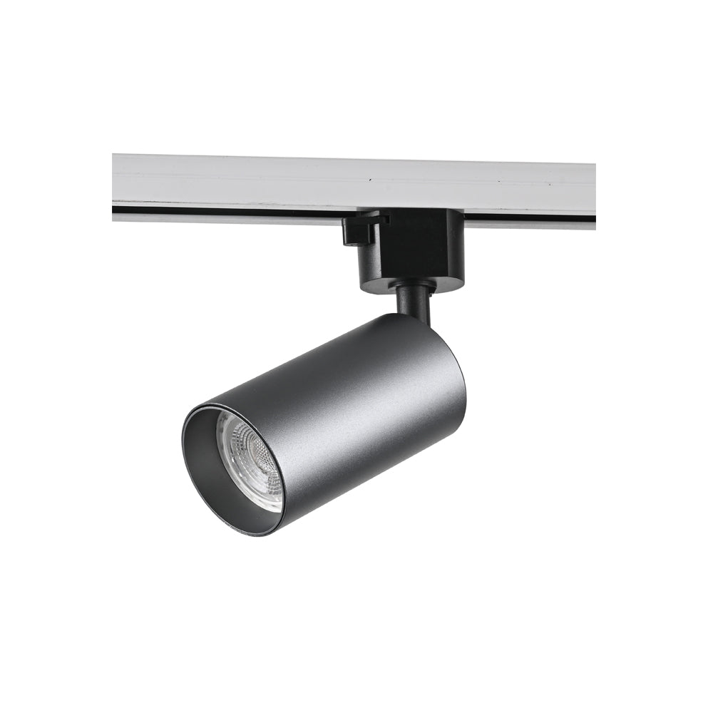 Foco Portalamparas GU10 Negro Direccionable Instalacion en Carril Monofasico Facil Mantenimiento