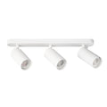Foco Portalamparas 3 x GU10 Blanco Direccionable Instalacion En Superficie Facil Mantenimiento
