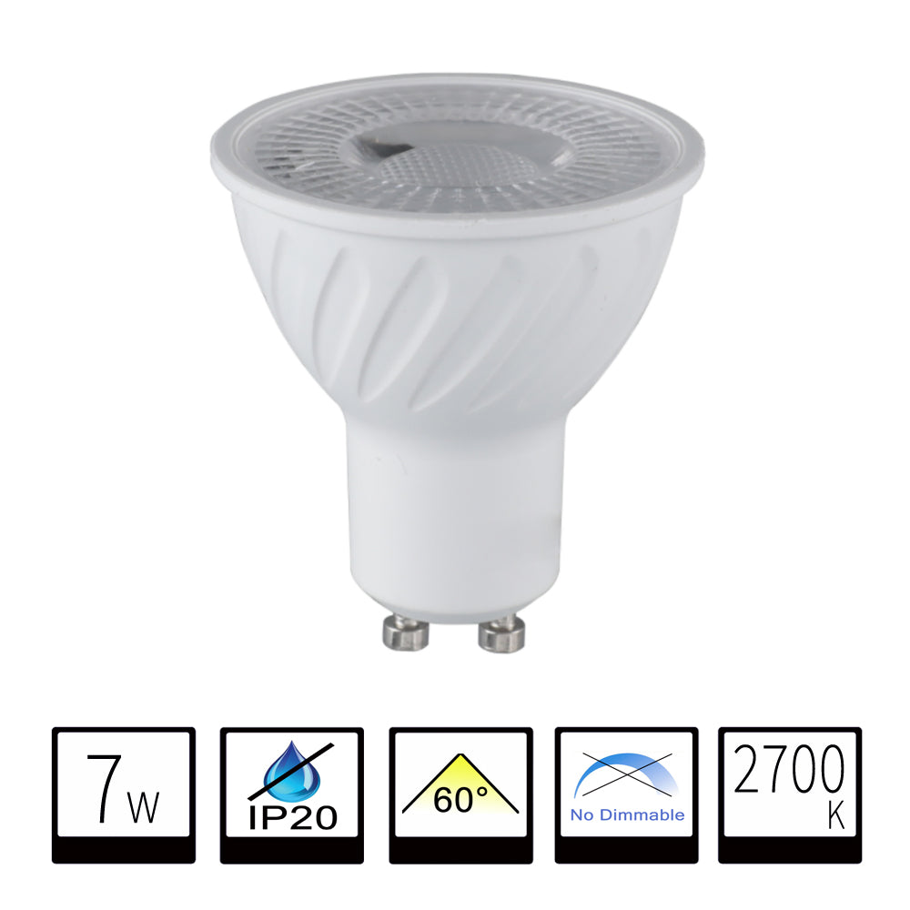 Bombilla LED GU10 7W 2700K