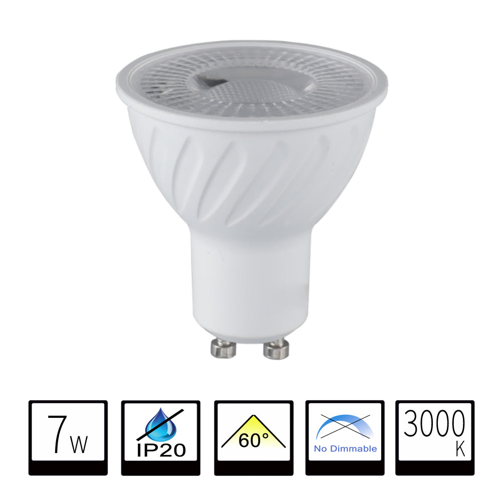 Bombilla LED GU10 7W 3000K