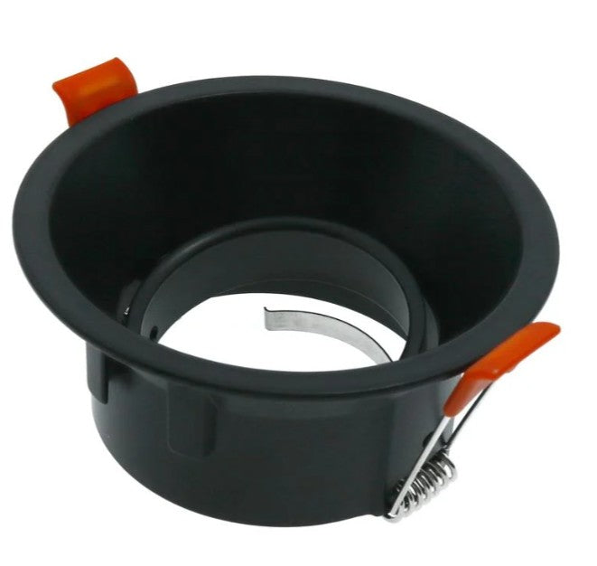 Aro Empotrable Redondo Basculante Negro Antideslumbrante Para GU10 LY24-01