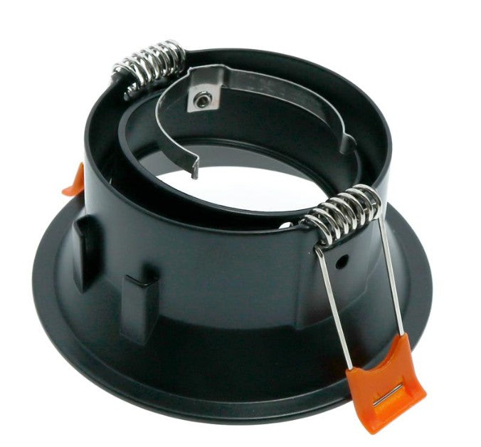 Aro Empotrable Redondo Basculante Negro Antideslumbrante Para GU10 LY24-01