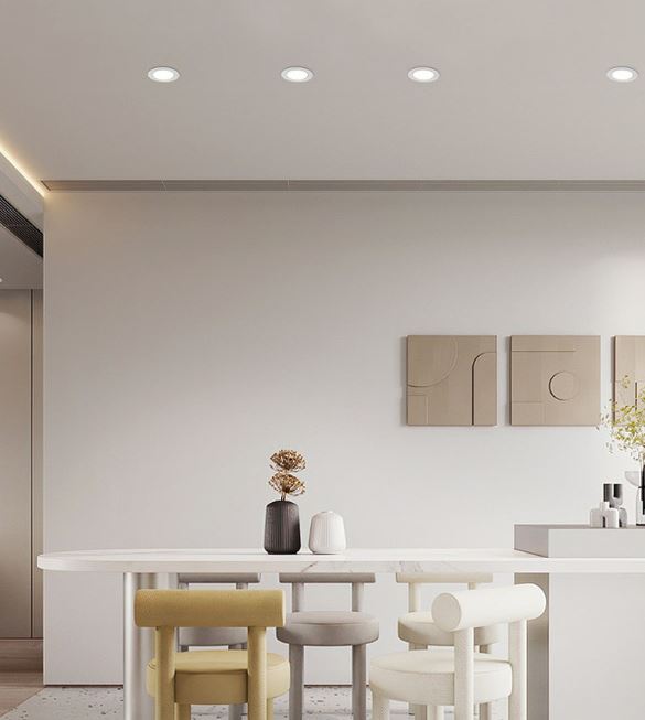 Aro Empotrable Cuadrado Basculante Blanco Para GU10 LY24-04-BLC