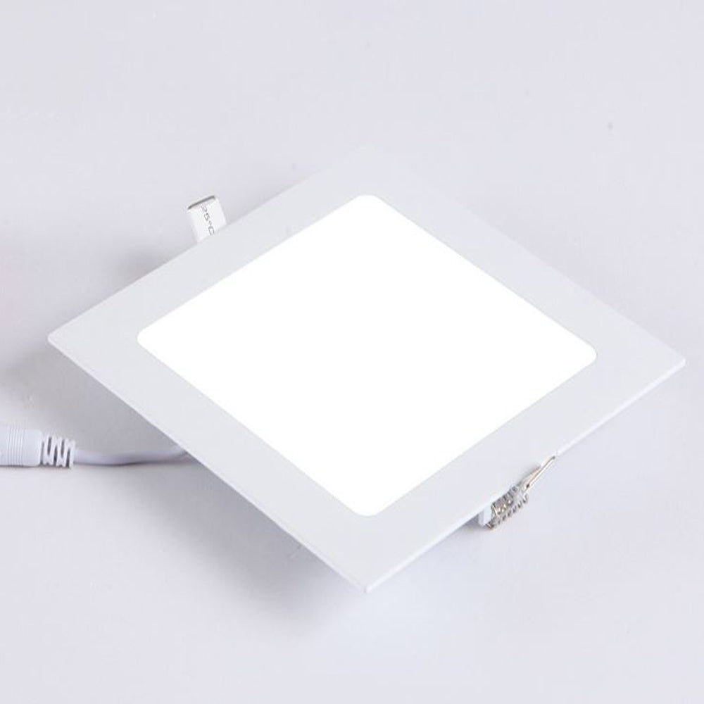 Panel LED Downlight 6W Cuadrado Empotrable Superslim Corte 105mm