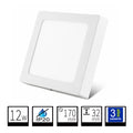 Plafon LED Superficie Cuadrado Blanco 12W 170*170mm Facil Instalacion