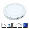 Plafon LED Superficie Redondo Blanco 12W Ø170mm Facil Instalacion