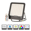 Foco Proyector LED Para Exterior 100W RGB C/Mando IP65