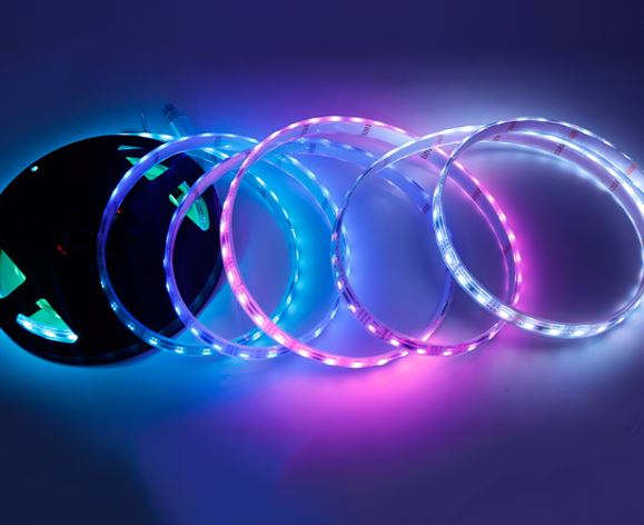 Tira LED Digital RGB IC 24V DC - 14W/m SMD5050 - 60 LED/m - IP20 Interior - 5 Metros