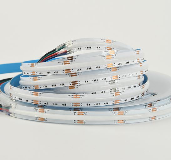 Tira LED 24V COB IP20 RGB 10w/m 576chips/m Rollo de 5 metros Anchura 10mm
