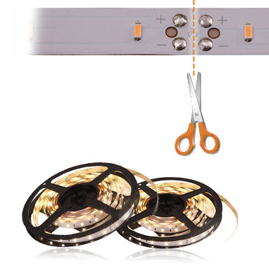 Tira LED 12V IP65-Exterior 6000K 14w/m 1300lm/m 60chips/m SMD5050 Rollo de 5 metros Anchura 10mm