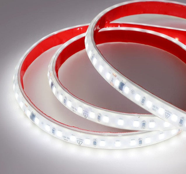 Tira LED Directo 220V Autoadhesiva IP54 6000K SMD2835 10w/m 1000lm/m 120chips/m Corte 10cm