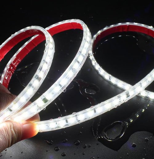 Tira LED Directo 220V Autoadhesiva IP54 6000K SMD2835 10w/m 1000lm/m 120chips/m Corte 10cm