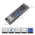 Transformador 24V IP20 Ultraslim 400W Para Tiras LED